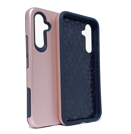 Samsung S23 phone case anti drop anti slip shockproof rugged dotted rose gold