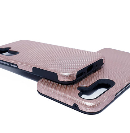 Samsung S23 phone case anti drop anti slip shockproof rugged dotted rose gold
