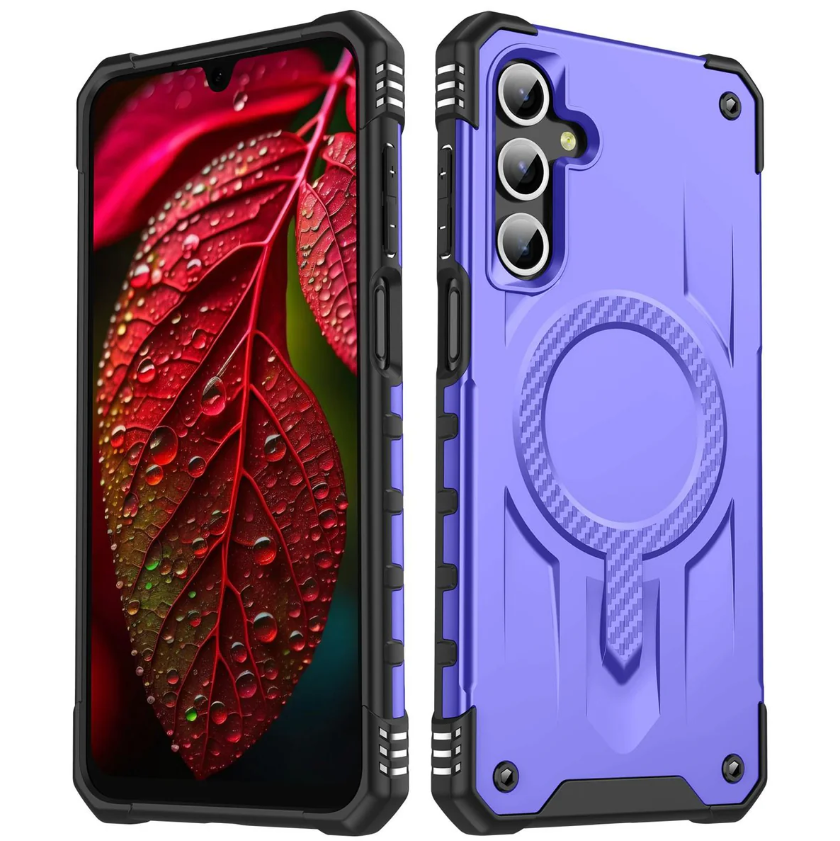 Samsung A36 / A56 5G phone case purple. Magnetic, Magsafe, Armor, Anti-Drop, Shockproof, Rugged, Protective.