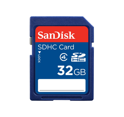 SanDisk Standard, Flash memory card, 32 GB, Class 4, SDHC