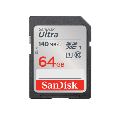 SanDisk Ultra, Flash memory card, 64 GB, Class 10, SDHC UHS,I