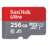 SanDisk Ultra, Flash memory card (microSDXC to SD adapter included), 256 GB, A1, UHS Class 1, Class10, microSDXC UHS,I