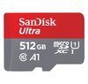 SanDisk Ultra, Flash memory card (microSDXC to SD adapter included), 512 GB, A1, UHS Class 1, Class10, microSDXC UHS,I