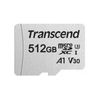 Transcend 300S, Flash memory card (adapter included), 512 GB, A1, Video Class V30, UHS,I U3, Class10, microSDXC