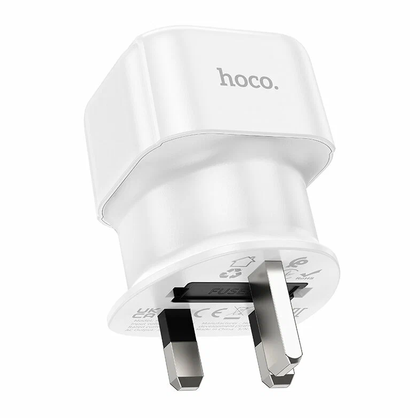 Travel adapter plug EU to UK. Hoco AC20B