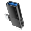 Hoco UA17 2-in-1 Lightning & Type-C to USB Adapter – Data Transfer & Charging for iPhone, iPad, Android, Tablets