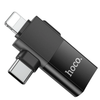 Hoco UA17 2-in-1 Lightning & Type-C to USB Adapter – Data Transfer & Charging for iPhone, iPad, Android, Tablets