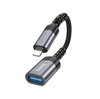 UA24 iPhone 5-14 to USB-A (USB2) OTG adapter zinc alloy shell support charging and data transfer