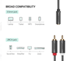 UGREEN 3.5mm Female to 2 RCA Male Adapter 25cm cable