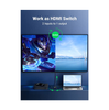 UGREEN 50966 HDMI Switch Splitter 4K@60Hz Bi-Directional 2 In 1 Out HDR 18Gbps Compatible with PS5 Xbox Blu-ray HDTV