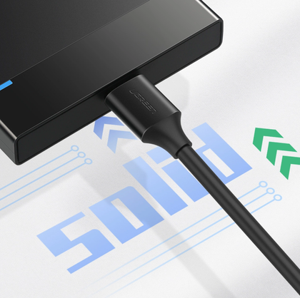 UGREEN USB 3.0 Type-A to Micro USB-B Cable 1m Black – 5Gbps Data Transfer, Gold-Plated Connectors