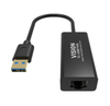 USB3 to Rj45 Lan Ethernet network adapter 100/1000 Mbps. Shielded. Compatibility laptop PC  Windows Macbook Android. Black.