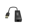 USB3 to Rj45 Lan Ethernet network adapter 100/1000 Mbps. Shielded. Compatibility laptop PC  Windows Macbook Android. Black.