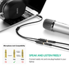 Ugreen 3.5mm AUX plug to dual 3.5mm AUX socket. Separate your microphone and audio.