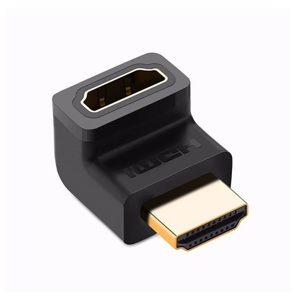 Ugreen High Speed HDMI Male to Female L Shaped Coupler Adapter (UP) for hard to access HDMI ports