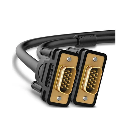 Ugreen VGA Cable 1.5m Male to Male 15 Pin 1080P Full HD with Ferrite Core. Black