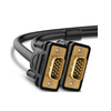 Ugreen VGA Cable 1.5m Male to Male 15 Pin 1080P Full HD with Ferrite Core. Black