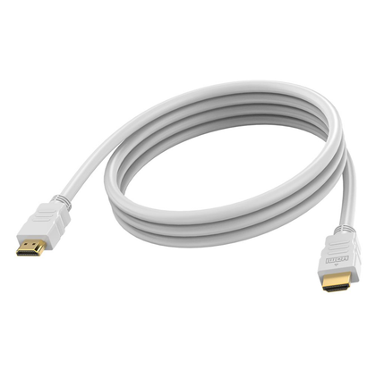 VISION 2m HDMI 2.1 Cable 8K 60Hz, 48Gbps, Double Shielded, Gold-Plated, White