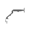 VISION Monitor Dual Desk Arm Mount. Fits displays 17-27" with VESA sizes 75 x 75 or 100 x 100. Black