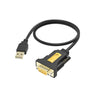 VISION USB-A RS-232 Serial Adaptor. USB-A 2.0 (M) to 9-Pin D-Sub (M)