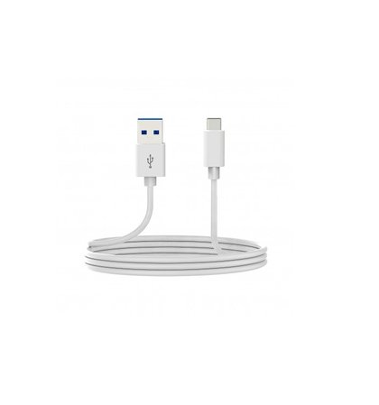 Vision. 1m USB-C to USB-A cable. USB-C 3.1 (M) to USB-A 3.0 (M). 22+30 AWG. 5 gbit/s. White.