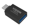 Vision USB-C 3.1 GEN2 (M) to USB 3.0 Type A (F) Socket. OTG Data transfer. Professional.