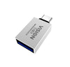 Vision USB-C 3.1 GEN2 (M) to USB 3.0 Type A (F) Socket. OTG Data transfer. White. Professional.