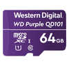 WD Purple SC QD101 WDD064G1P0C, Flash memory card, 64 GB, UHS,I U1, Class10, microSDXC UHS,I, purple