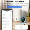 WiFi Smart Humidity Temperature Sensor. Smart Life App Control. Mains Powered via USB Cable. Sensor to App refresh rate, real-time. Round