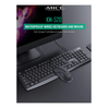 iMICE KM-520 Waterproof Wired Keyboard and Mouse Combo, USB, 104 Keys, 1200 DPI, Ergonomic Design, Durable & Spill-Resistant
