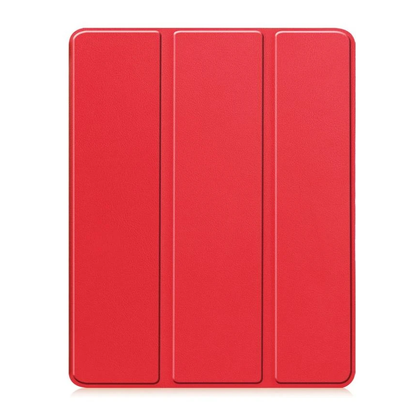 iPad Air 2024/2025 Case Red. 3 Fold Smart Leather TPU Cover with Auto Sleep/Wake & Stand