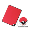 iPad Air 2024/2025 Case Red. 3 Fold Smart Leather TPU Cover with Auto Sleep/Wake & Stand