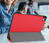 iPad Air 2024/2025 Case Red. 3 Fold Smart Leather TPU Cover with Auto Sleep/Wake & Stand