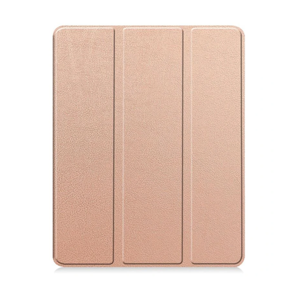iPad Air 2024/2025 Case Rose Gold Pink. 3 Fold Smart Leather TPU Cover with Auto Sleep/Wake & Stand