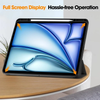 iPad Air 2024/2025 Case black. 3 Fold Smart Leather TPU Cover with Auto Sleep/Wake & Stand