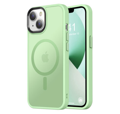 iPhone 11 Case. Magsafe, Magnetic Shockproof Rugged Hard Cover, Mint Green, Skin Feel
