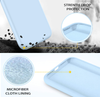 iPhone 11 Phone case. Soft, flexible liquid silicone protective cover. Light blue