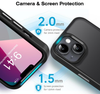 iPhone 12 / 12 Pro Case. Magsafe, Magnetic Shockproof Rugged Hard Cover, black Skin Feel