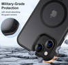 iPhone 12 / 12 Pro Case. Magsafe, Magnetic Shockproof Rugged Hard Cover, black Skin Feel