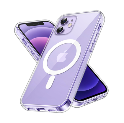 iPhone 12 / 12 Pro Magnetic Clear Case MagSafe Compatible Shockproof Anti-Scratch Slim Bumper Cover