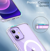 iPhone 12 / 12 Pro Magnetic Clear Case MagSafe Compatible Shockproof Anti-Scratch Slim Bumper Cover