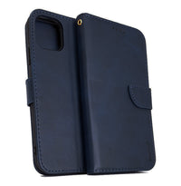 iPhone 12 / 12 pro phone case wallet cover flip anti drop anti slip shockproof blue