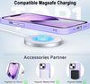 iPhone 13 & iPhone 14 Case. Magsafe, Magnetic Shockproof Rugged Hard Cover, Matte Purple Skin Feel