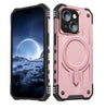 iPhone 13 & iPhone 14 Case. rose gold pink. Magnetic, Magsafe, Armor, Anti-Drop, Shockproof, Rugged, Protective.