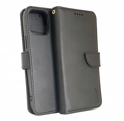 iPhone 13 phone case wallet cover flip anti drop anti slip shockproof black