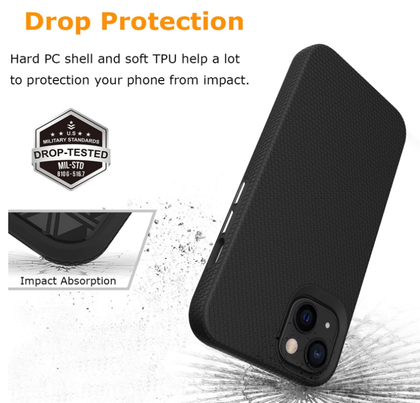 iPhone 14 PRO phone case anti drop anti slip shockproof dotted black