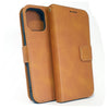 iPhone 14 phone case wallet cover flip anti drop anti slip shockproof brown