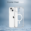 iPhone 15 Magnetic Clear Case MagSafe Compatible Shockproof Anti-Scratch Slim Bumper Cover