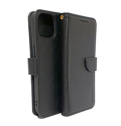 iPhone 15 phone case wallet cover flip anti drop anti slip shockproof black