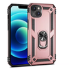 iPhone 15 rose gold armor phone case with ring - Anti-drop, shockproof and rugged protective design